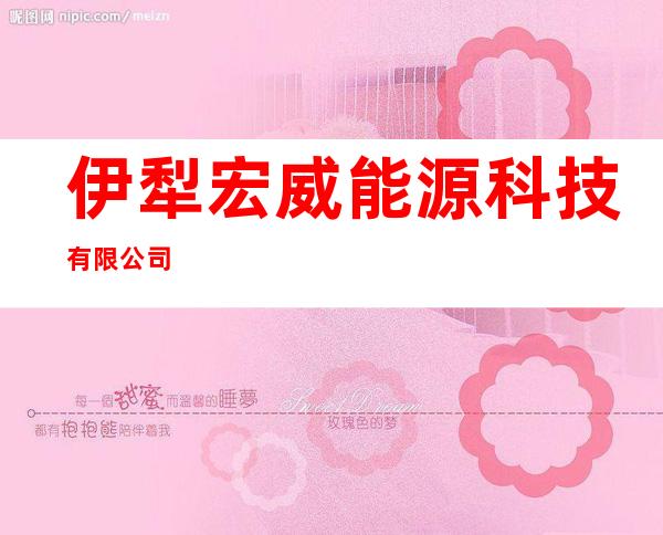 伊犁宏威能源科技有限公司