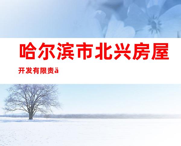 哈尔滨市北兴房屋开发有限责任公司