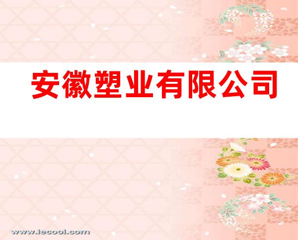 安徽塑业有限公司