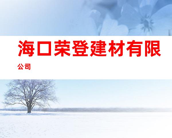海口荣登建材有限公司