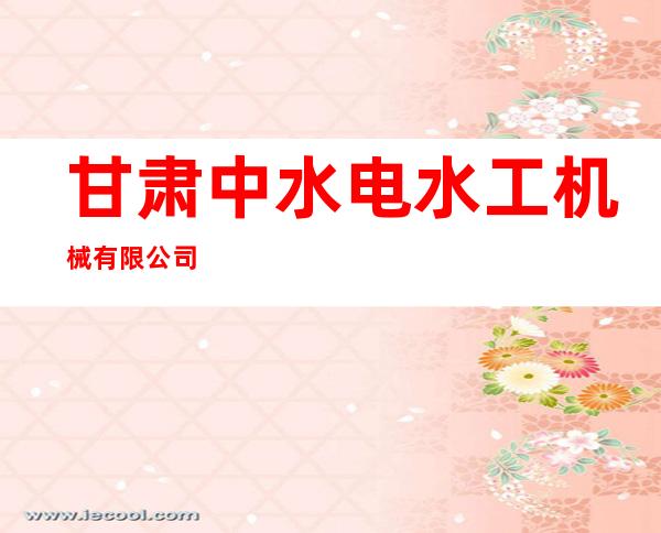 甘肃中水电水工机械有限公司