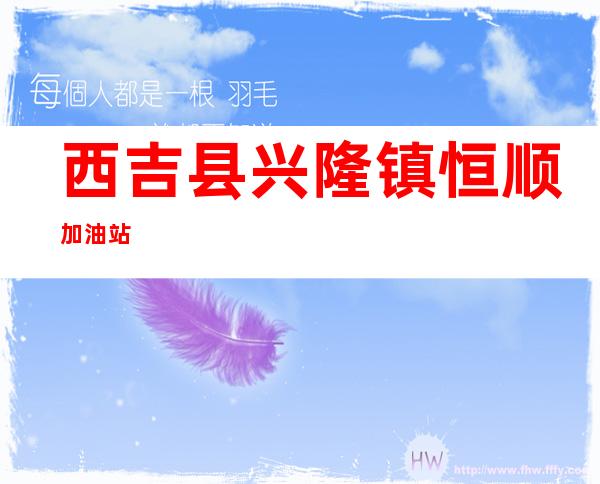 西吉县兴隆镇恒顺加油站
