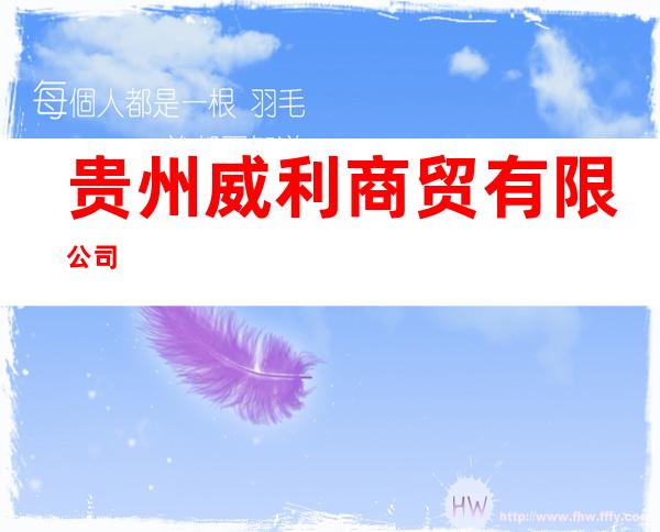 贵州威利商贸有限公司